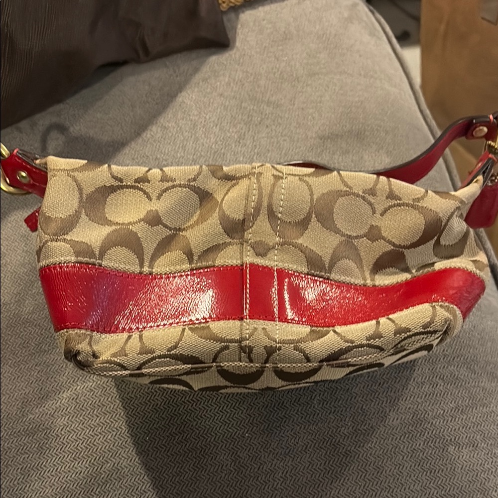 Coach Beige and Red Women's Bag